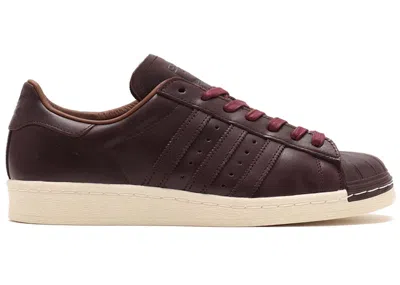 Pre-owned Adidas Originals Men's Adidas Superstar 82 Work Boot Pack Shadow Red Sneakers In Cream White