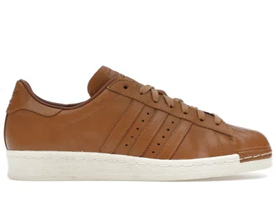 Pre-owned Adidas Originals Men's Adidas Superstar 82 Work Boot Pack Tan Sneakers In Supplier Color/cream White