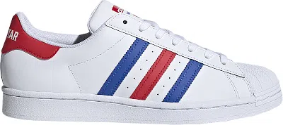 Pre-owned Adidas Originals Men's Adidas Superstar Americana Sneakers In Footwear White/collegiate Royal/team College Red In Multi