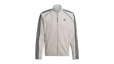 Pre-owned Adidas Originals Men's Adidas Superstar Bonded Track Top In Medium Grey Heather In Gray