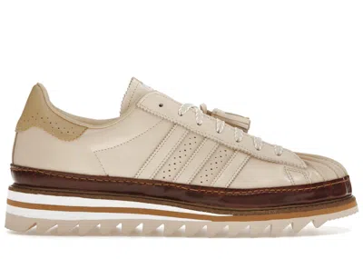 Pre-owned Adidas Originals Men's Adidas Superstar Clot By Edison Chen Milk Tea Sneakers In Crystal Sand/hazy Beige/cloud White In Multi