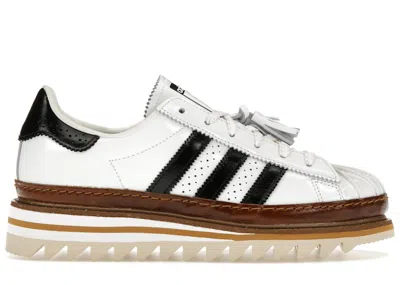 Pre-owned Adidas Originals Men's Adidas Superstar Clot By Edison Chen White Sneakers In Cloud White/core Black/crystal Sand