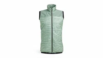 Pre-owned Adidas Originals Men's Adidas Terrex Xperior Varilite Hybrid Primaloft Vest In Silver Green