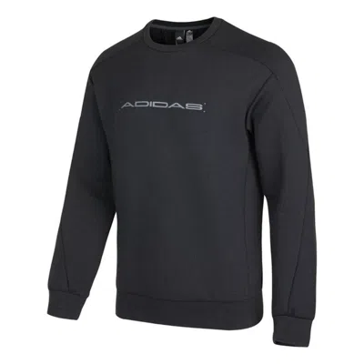 Adidas Originals Men's Adidas Th Eng Sweat Logo Printing Casual Sports Pullover Black