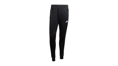 Pre-owned Adidas Originals Men's Adidas Tiro 25 Essentials Sweat Tracksuit Bottoms In Black/clear Grey/real Magenta
