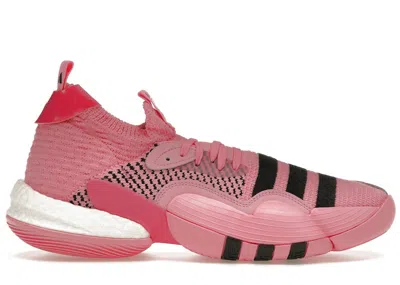 Pre-owned Adidas Originals Men's Adidas Trae Young 2.0 Pink Trap House Sneakers In Bliss Pink/core Black/pulse Magenta In Multi