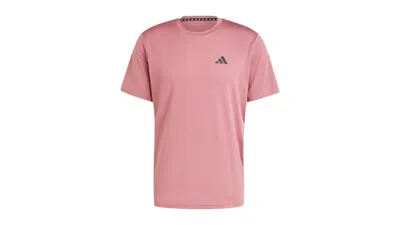 Pre-owned Adidas Originals Men's Adidas Train Essentials Stretch T-shirt In Preloved Crimson/black