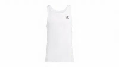 Pre-owned Adidas Originals Men's Adidas Trefoil Essentials Tank Top In White