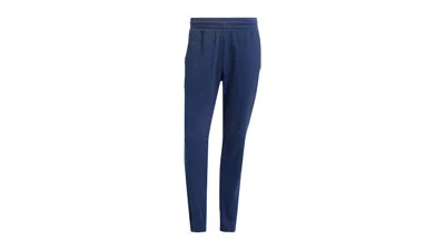 Pre-owned Adidas Originals Men's Adidas Trefoil Essentials Waffle Tracksuit Bottoms In Night Indigo