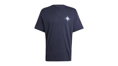 Pre-owned Adidas Originals Men's Adidas Trefoil T-shirt In Legend Ink In Black