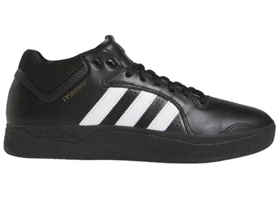 Pre-owned Adidas Originals Men's Adidas Tyshawn Remastered Sneakers In Core Black/cloud White/gold Metallic In Multi