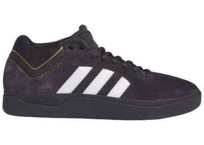 Pre-owned Adidas Originals Men's Adidas Tyshawn Sneakers In Aurora Black/cloud White/blue Bird