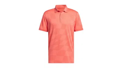 Pre-owned Adidas Originals Men's Adidas Ultimate365 Textured Polo Shirt In Preloved Scarelet Red