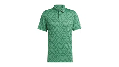 Pre-owned Adidas Originals Men's Adidas Ultimate365 Tour Heat.rdy Jacquard Polo Shirt In Collegiate Green