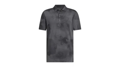 Pre-owned Adidas Originals Men's Adidas Ultimate365 Tour Printed Cool Feeling Left Chest Polo Shirt In Black/grey Six