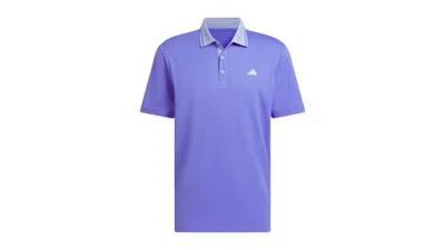 Pre-owned Adidas Originals Men's Adidas Ultimate365 Tour Twistknit Polo Shirt In Cobalt Blue