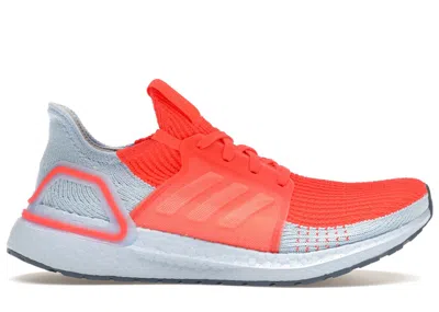 Pre-owned Adidas Originals Men's Adidas Ultra Boost 19 Sneakers In Solar Red/glow Blue
