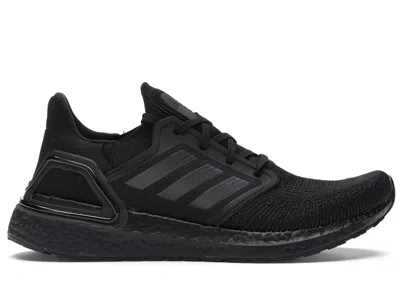 Pre-owned Adidas Originals Men's Adidas Ultra Boost 20 Triple Black Sneakers In Core Black/grey Four/solar Red