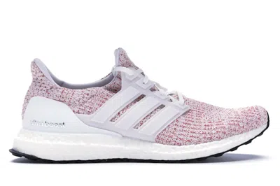Pre-owned Adidas Originals Men's Adidas Ultra Boost 4.0 Candy Cane Sneakers In Footwear White/scarelet Red