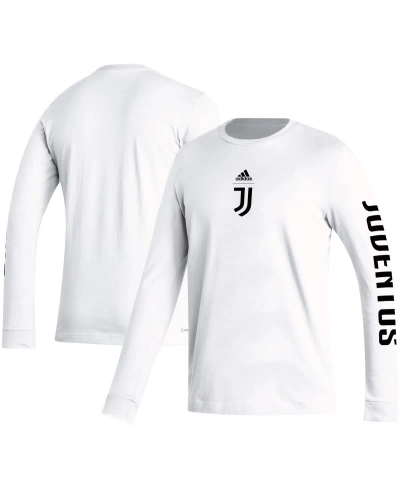 Adidas Originals Men's Adidas White Juventus Team Crest Long Sleeve T-shirt