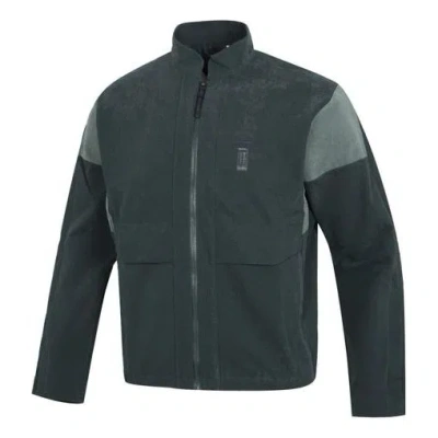 Adidas Originals Men's Adidas Wj 2.0 Wv Jkt Sports Color Block Casual Stand Collar Jacket Green