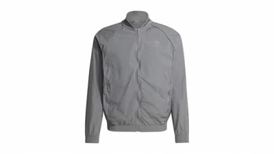 Pre-owned Adidas Originals Men's Adidas Woven Superstar Track Top In Grey Four