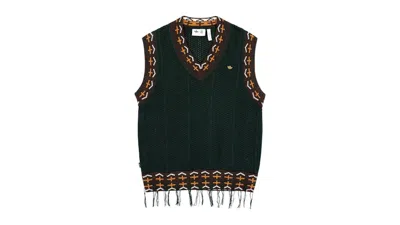 Pre-owned Adidas Originals Men's Adidas X Clot Knit Vest In Green Night
