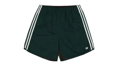 Pre-owned Adidas Originals Men's Adidas X Clot Sprinter Shorts In Green Night/dark Brown