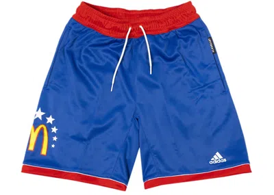 Pre-owned Adidas Originals Men's Adidas X Eric Emanuel Mcdonald's All American Game Jamfest Shorts In Blue