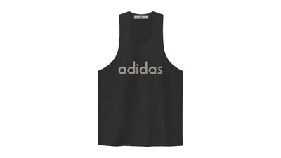 Pre-owned Adidas Originals Men's Adidas X Fear Of God Athletics Crew Neck Tank Top In Black