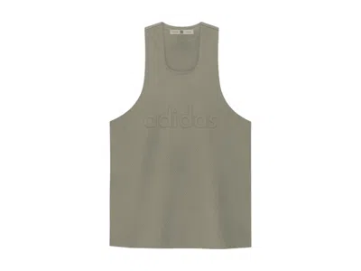 Pre-owned Adidas Originals Men's Adidas X Fear Of God Athletics Crew Neck Tank Top In Clay In Brown
