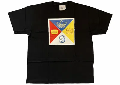 Pre-owned Adidas Originals Men's Adidas X Hebru Brantley X Bbc Logo T-shirt In Black