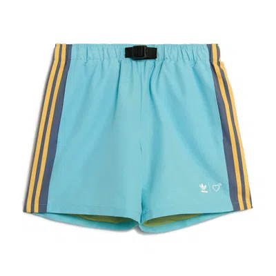 Pre-owned Adidas Originals Men's Adidas X Human Made Wind Shorts In Aqua