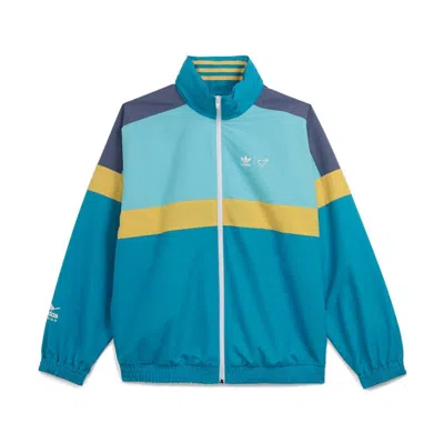Pre-owned Adidas Originals Men's Adidas X Human Made Windbreaker Jacket In Aqua