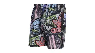 Pre-owned Adidas Originals Men's Adidas X Jeremy Scott Aop Shorts