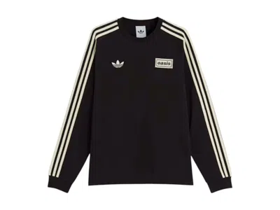 Pre-owned Adidas Originals Men's Adidas X Oasis Tour 3stripes Longsleeve Tee Shirt In Black