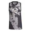 Adidas Originals Men's Adidas X Ross Crossover Logo Pattern Printing Basketball Sports Black Vest