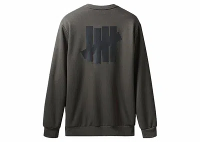 Pre-owned Adidas Originals Men's Adidas X Undefeated Running Crew Sweater In Gray/cinder/utility Black