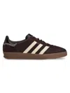 Adidas Originals Adidas By Wales Bonner Chocolate Calf Hair Adidas X Wales Bonner Gazzelle Sneakers In Brown