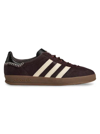 Adidas Originals Adidas X Wales Bonner Gazelle Genuine Calf Hair Sneaker In Brown