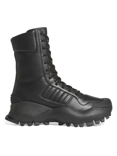ADIDAS ORIGINALS MEN'S ADIDAS X WILLY CHAVARRIA FORUM MID-TOP LEATHER BOOTS