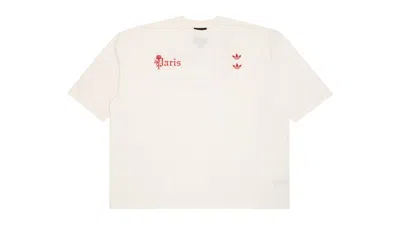 Pre-owned Adidas Originals Men's Adidas X Willy Chavarria Paris Short Sleeve Tee Shirt In Off White
