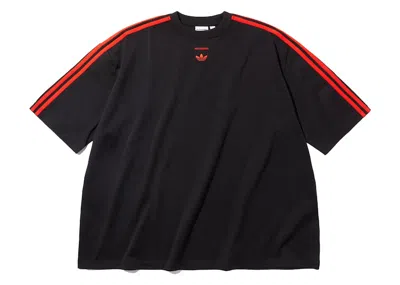 Pre-owned Adidas Originals Men's Adidas X Willy Chavarria Wc Short Sleeve Tee Shirt In Black/red In Multi