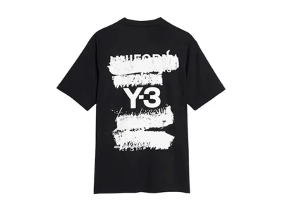 Pre-owned Adidas Originals Men's Adidas X Y3 U Gfx Short Sleeve Tee Shirt In Black