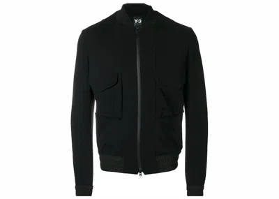 Pre-owned Adidas Originals Men's Adidas Y3 Lux Future Sport Bomber Jacket In Black