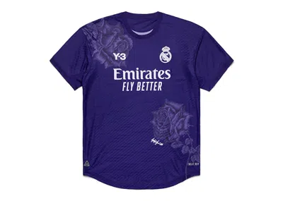 Pre-owned Adidas Originals Men's Adidas Y3 Real Madrid 23/24 Special Edition Trikot Authentic Jersey In Dark Purple