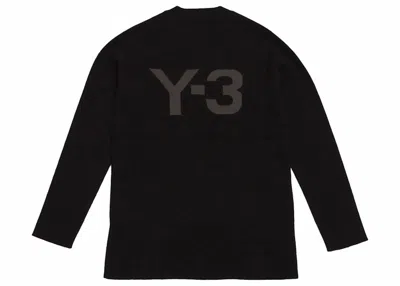 Pre-owned Adidas Originals Men's Adidas Y3 Wool Jersey Sweater In Black