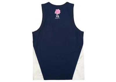 Pre-owned Adidas Originals Men's Adidas Y3 X James Harden Mix Tank Top In Navy Blue/night Indigo