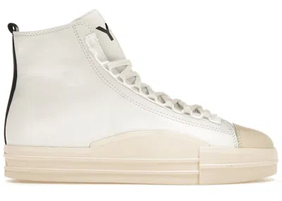 Pre-owned Adidas Originals Men's Adidas Y3 Yuben Mid Sneakers In Core White/black/ecru Tint In Multi