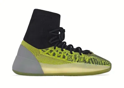 Pre-owned Adidas Originals Men's Adidas Yeezy Bsktbl Knit Sneakers In Energy Glow/black In Multi